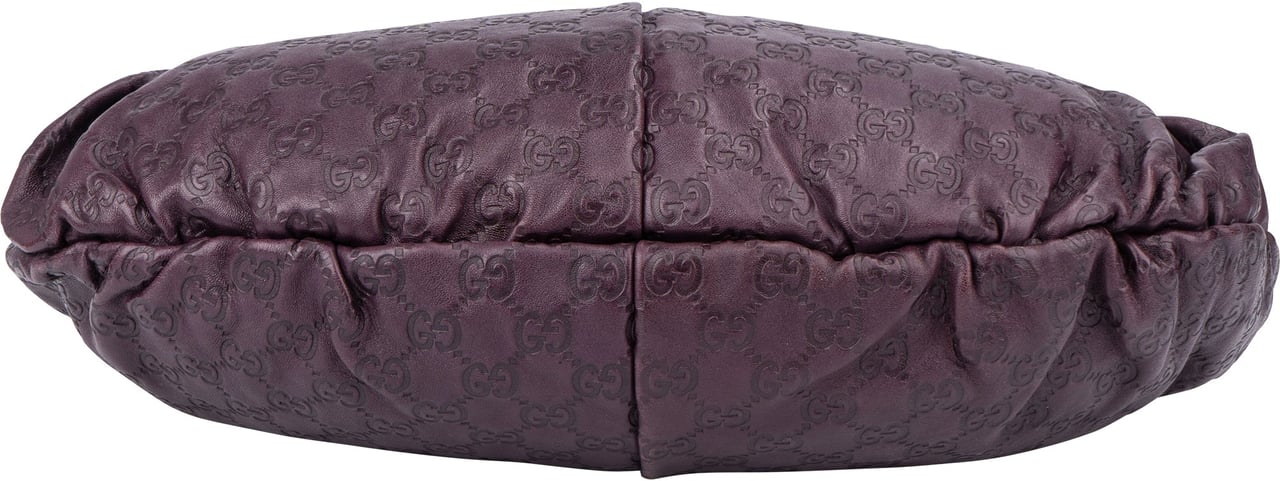 Gucci Gucci Leather GG Monogram Pelham Handbag Paars