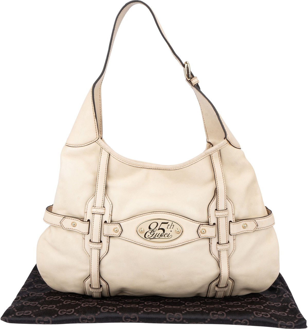 Gucci Gucci White Leather Limited 85th Jackie Handbag Wit