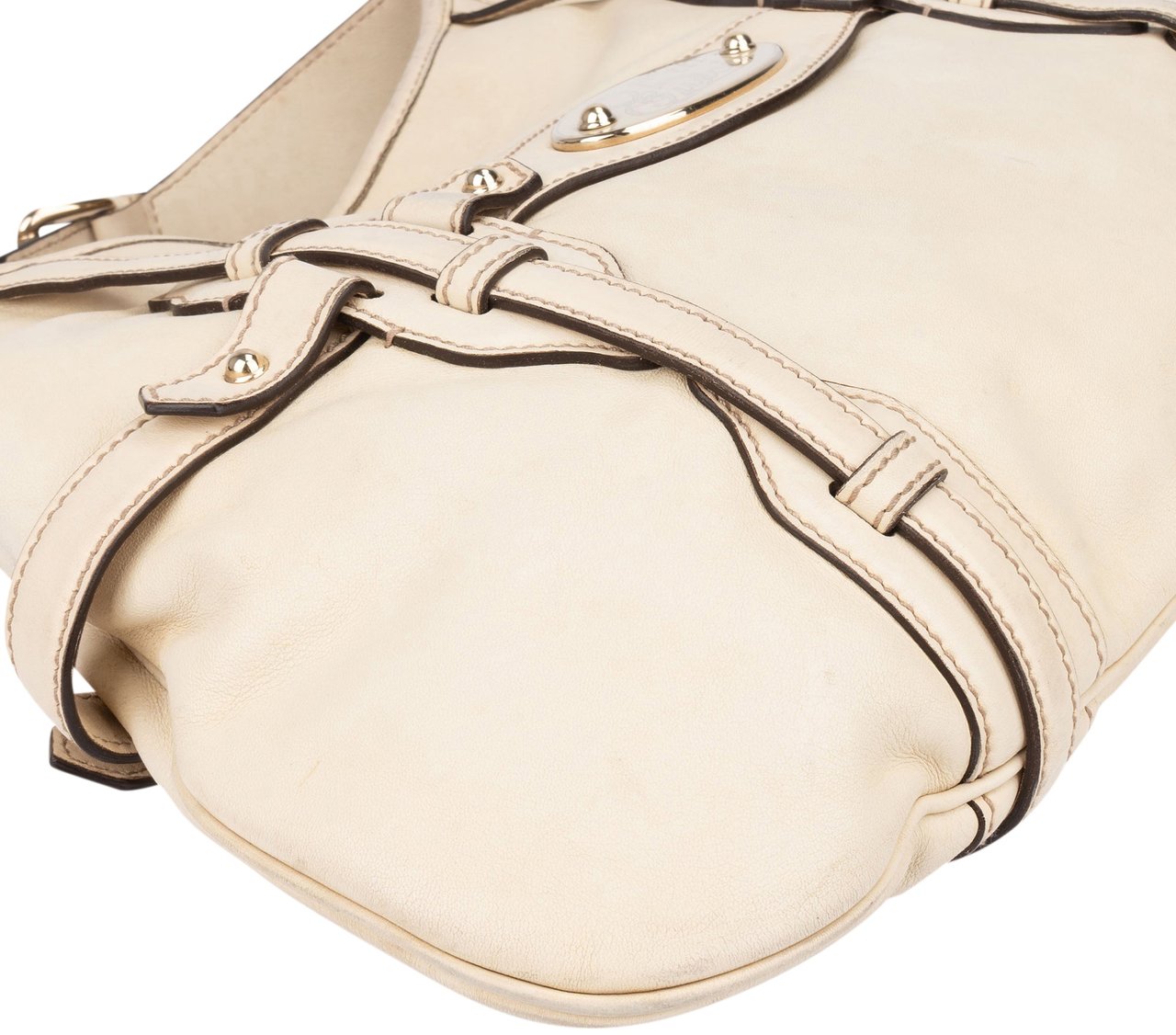 Gucci Gucci White Leather Limited 85th Jackie Handbag Wit