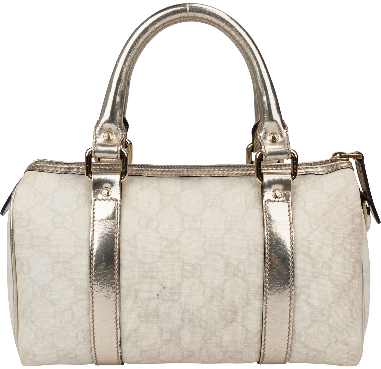 Gucci Gucci GG Monogram Mini Joy Boston Handbag Wit