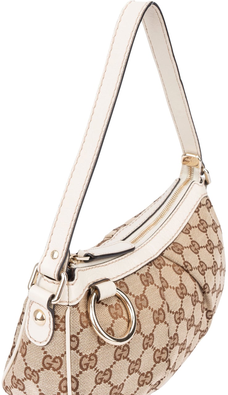 Gucci GG Monogram Sukey Shoulder Bag Bruin
