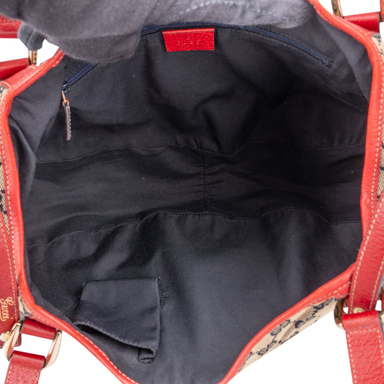 Gucci Gucci GG Monogram Abbey Handbag Donkergrijs