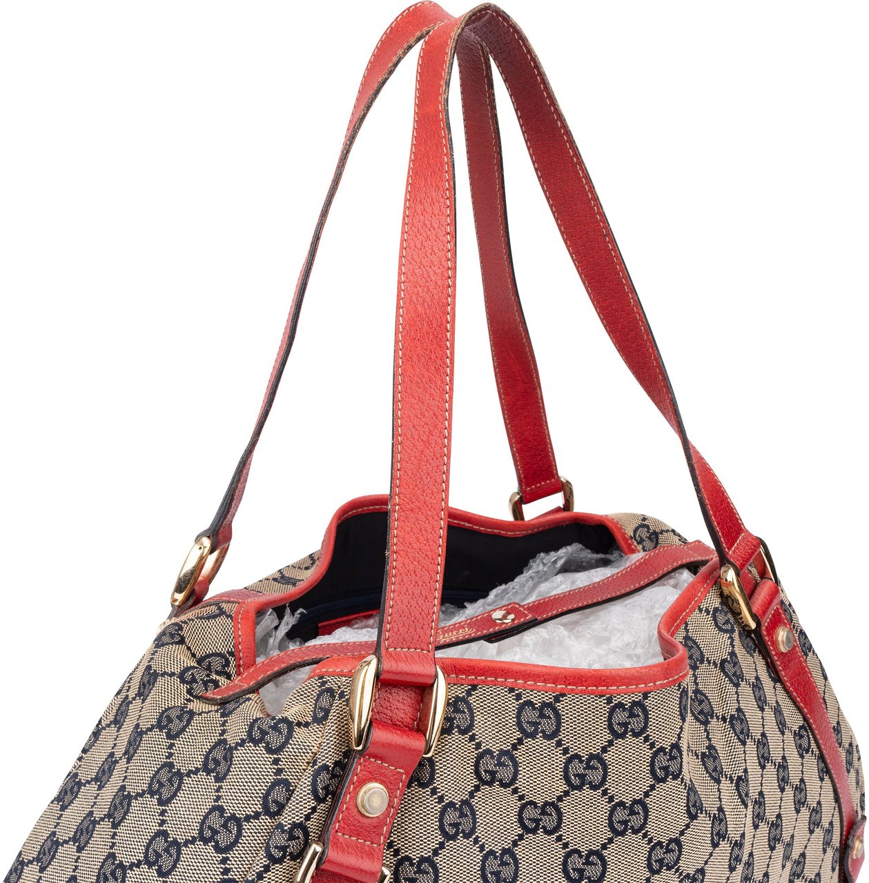 Gucci Gucci GG Monogram Abbey Handbag Donkergrijs