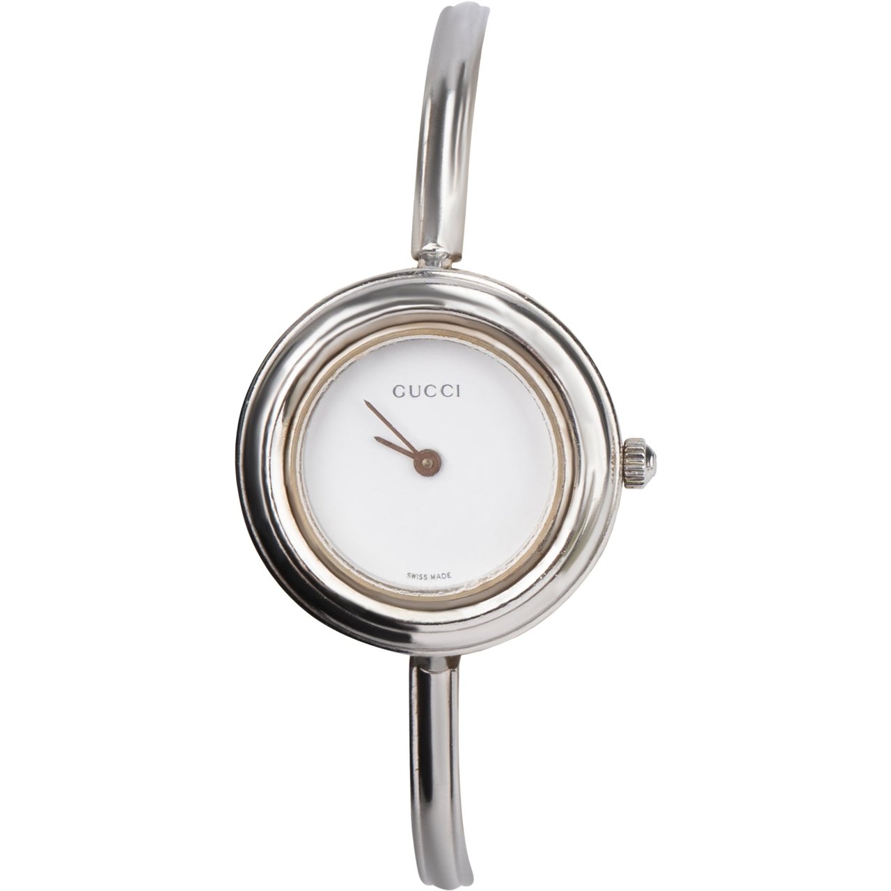 Gucci Gucci Silver Tone Multicolor Bezel Women Watch Zilver