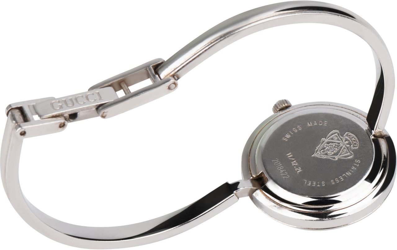 Gucci Gucci Silver Tone Multicolor Change Bezel Women Watch Zilver