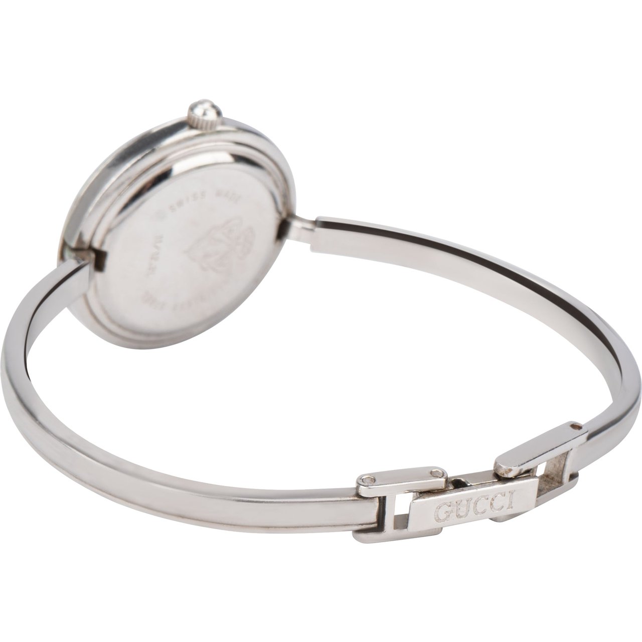 Gucci Gucci Silver Tone Multicolor Bezel Women Watch Zilver
