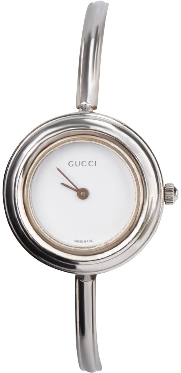 Gucci Gucci Silver Tone Multicolor Change Bezel Women Watch Zilver