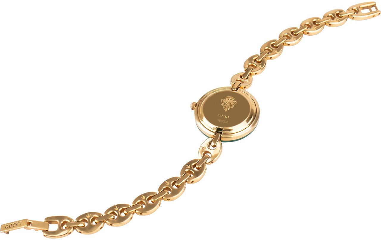 Gucci Gucci Gold Tone Multicolor Bezel 11/12.2 Women Watch Goud