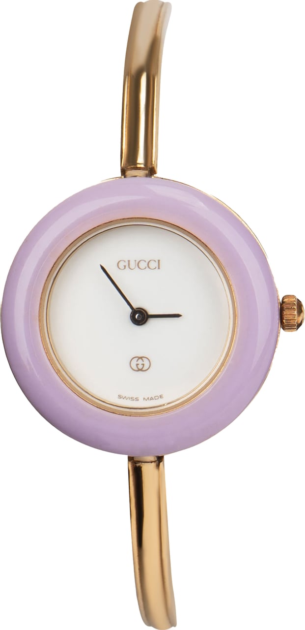 Gucci Gucci Gold Tone Multicolor Bezel Women Watch Goud