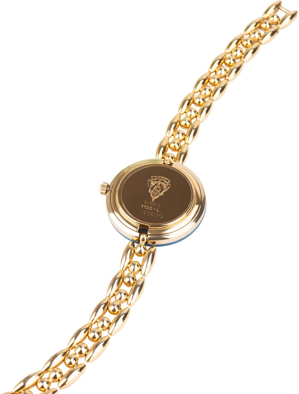 Gucci Gucci Gold Tone Multicolor Bezel Women Watch Goud