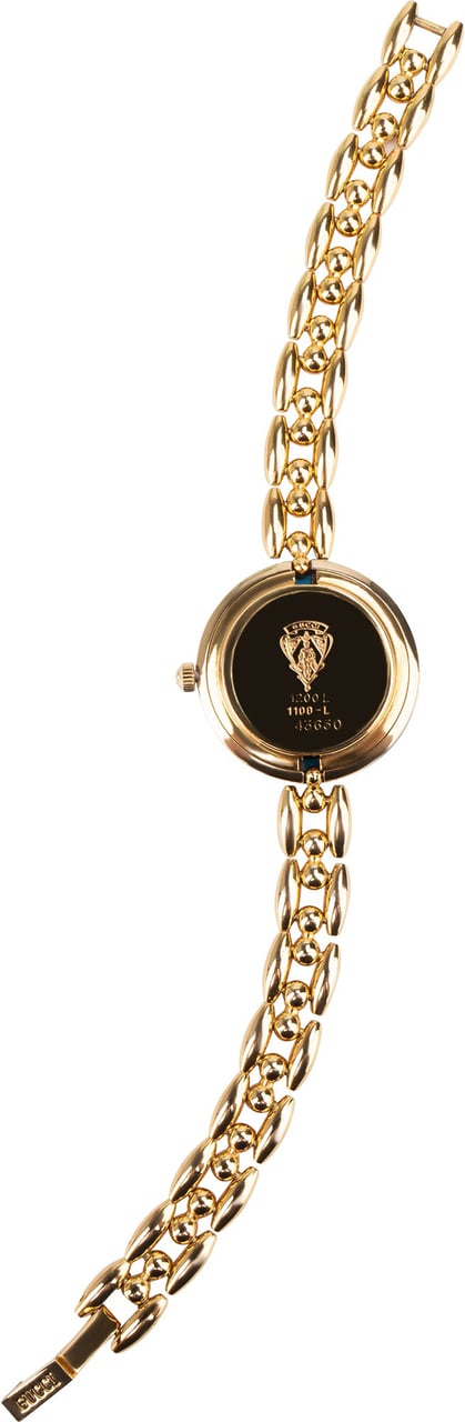Gucci Gucci Gold Tone Multicolor Bezel Women Watch Goud