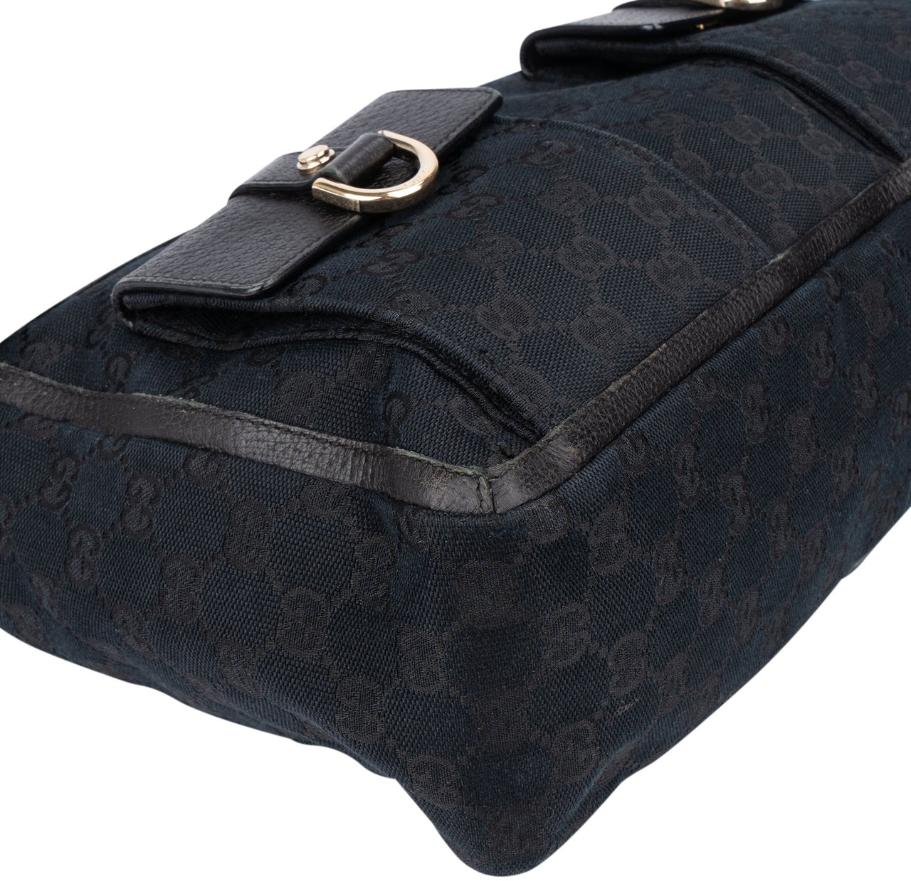 Gucci Gucci GG Monogram Abbey Handbag Zwart