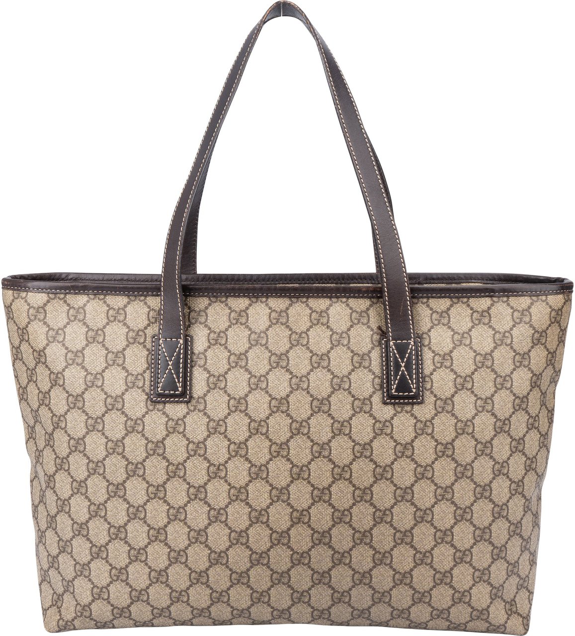 Gucci Gucci GG Supreme Monogram Handbag Bruin