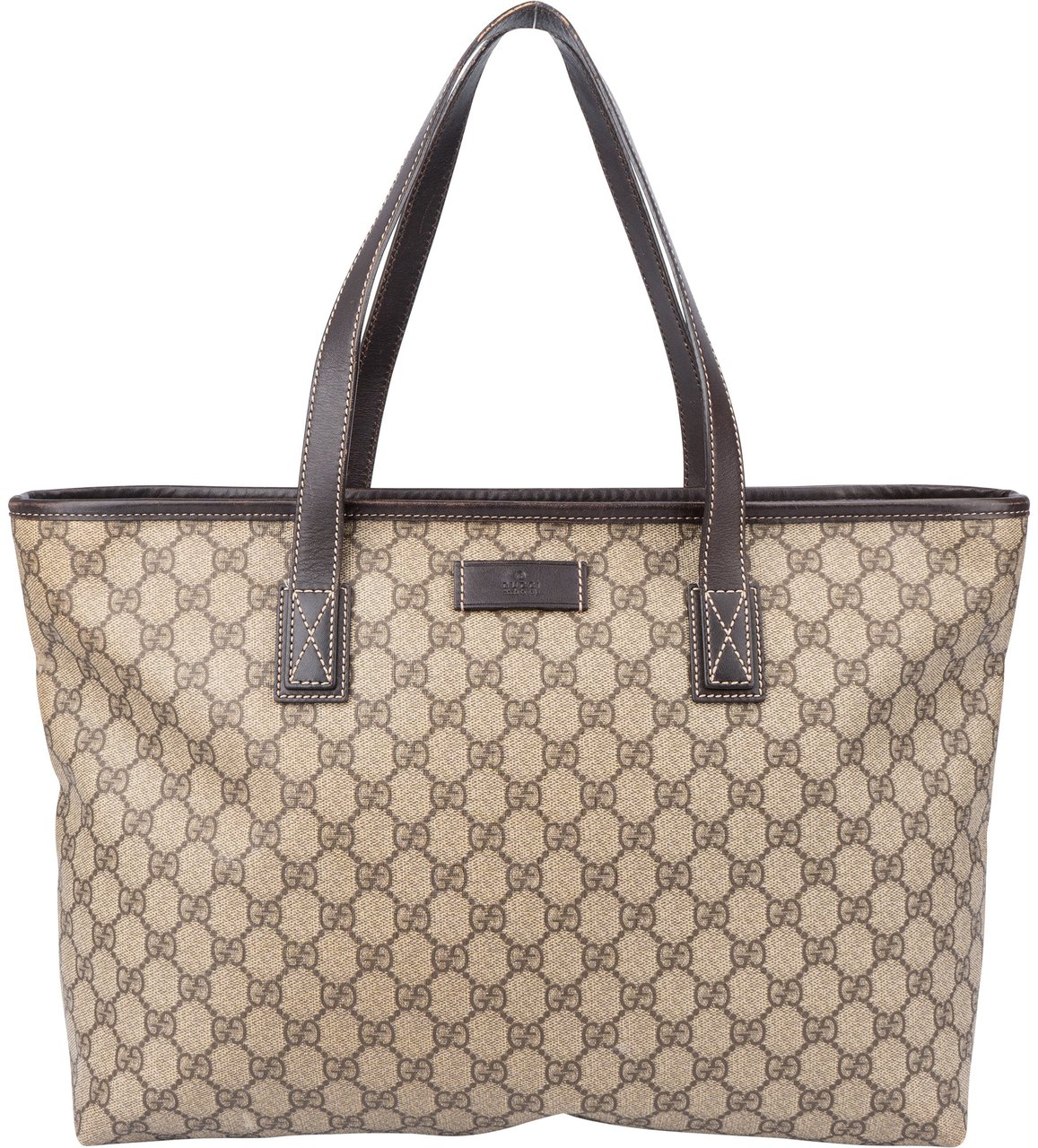 Gucci Gucci GG Supreme Monogram Handbag Bruin