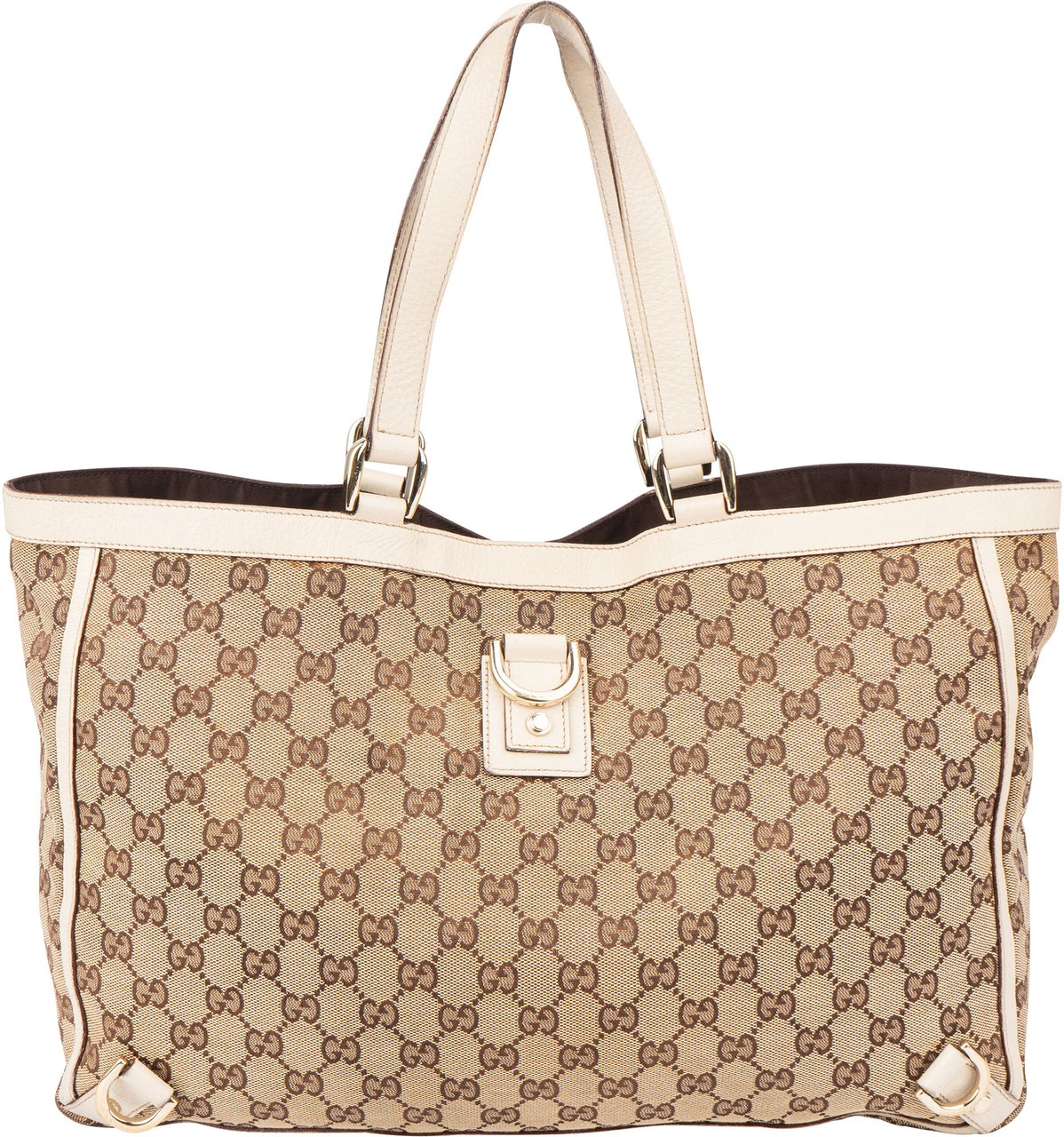 Gucci Gucci GG Monogram Abbey Handbag Bruin