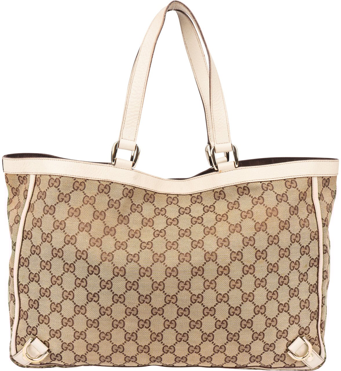 Gucci Gucci GG Monogram Abbey Handbag Bruin