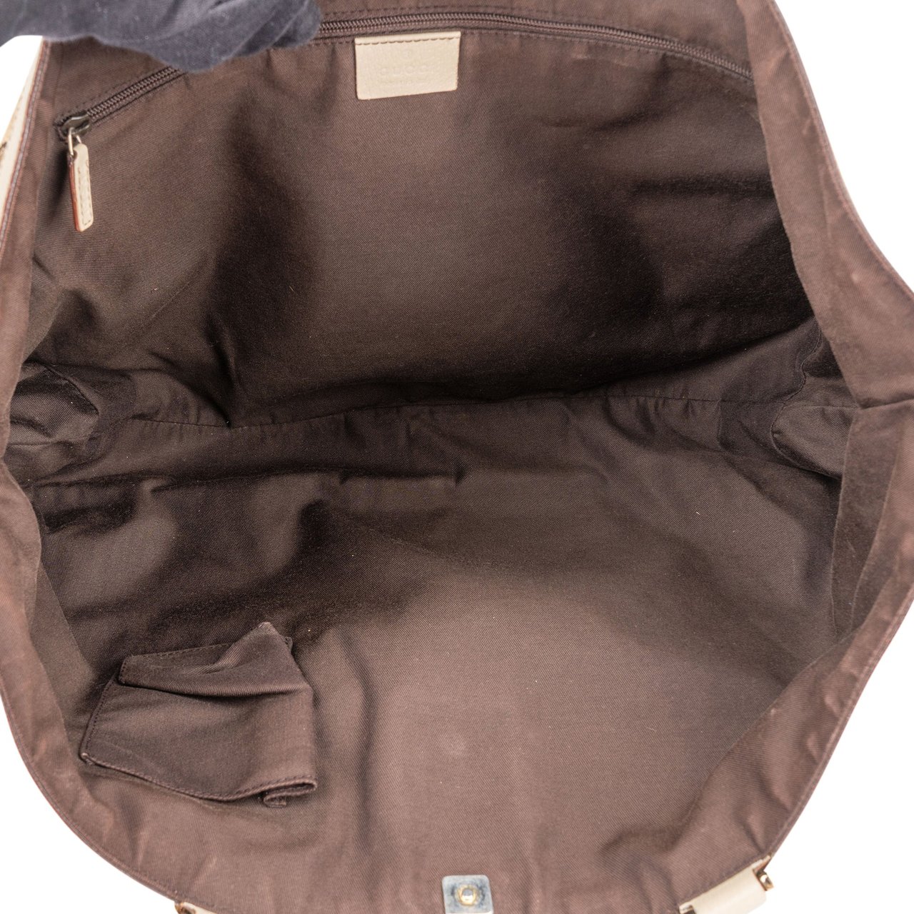 Gucci Gucci GG Monogram Abbey Handbag Bruin