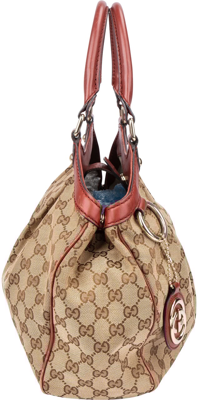 Gucci Gucci GG Monogram Sukey Handbag Bruin