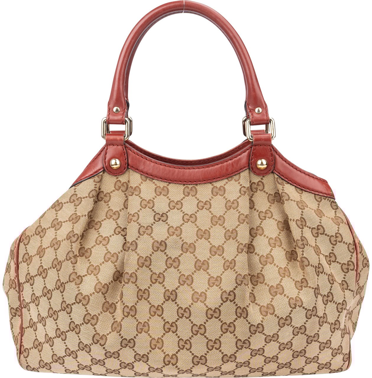 Gucci Gucci GG Monogram Sukey Handbag Bruin