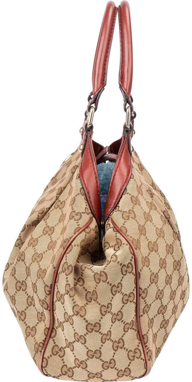 Gucci Gucci GG Monogram Sukey Handbag Bruin