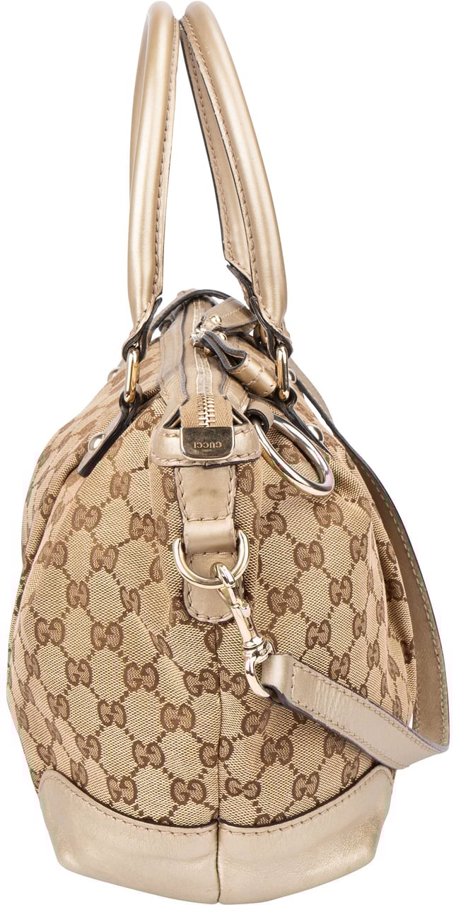 Gucci Gucci GG Monogram Sukey Handbag Bruin
