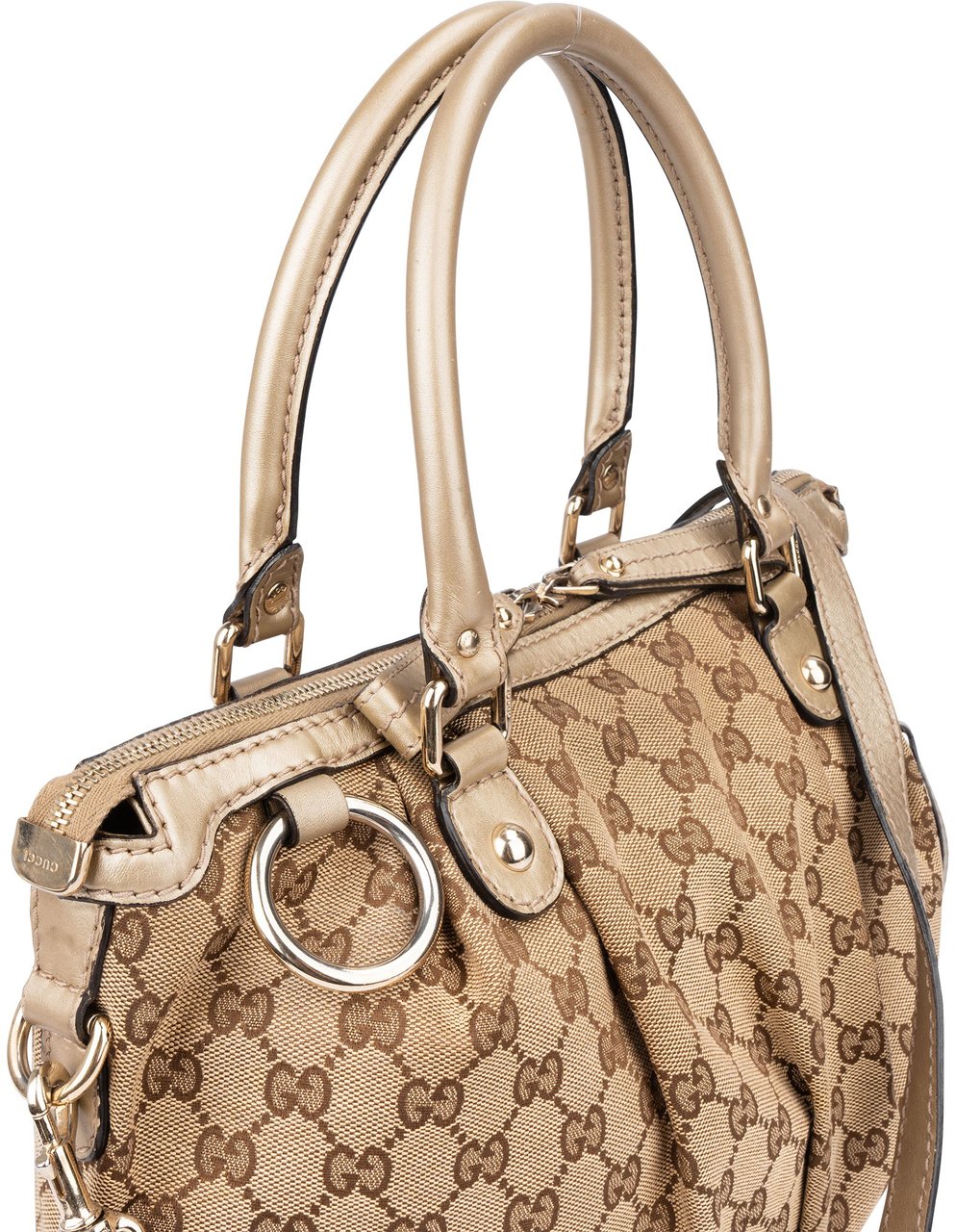 Gucci Gucci GG Monogram Sukey Handbag Bruin