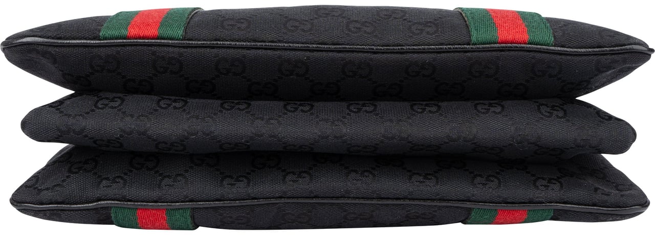 Gucci Gucci GG Monogram Bamboo Handbag Zwart