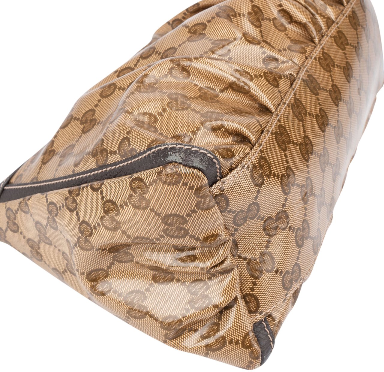 Gucci GG Canvas Monogram Abbey Handbag Bruin