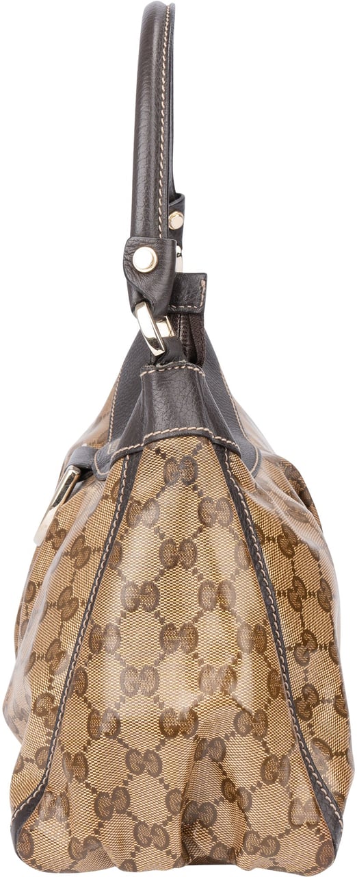 Gucci GG Canvas Monogram Abbey Handbag Bruin