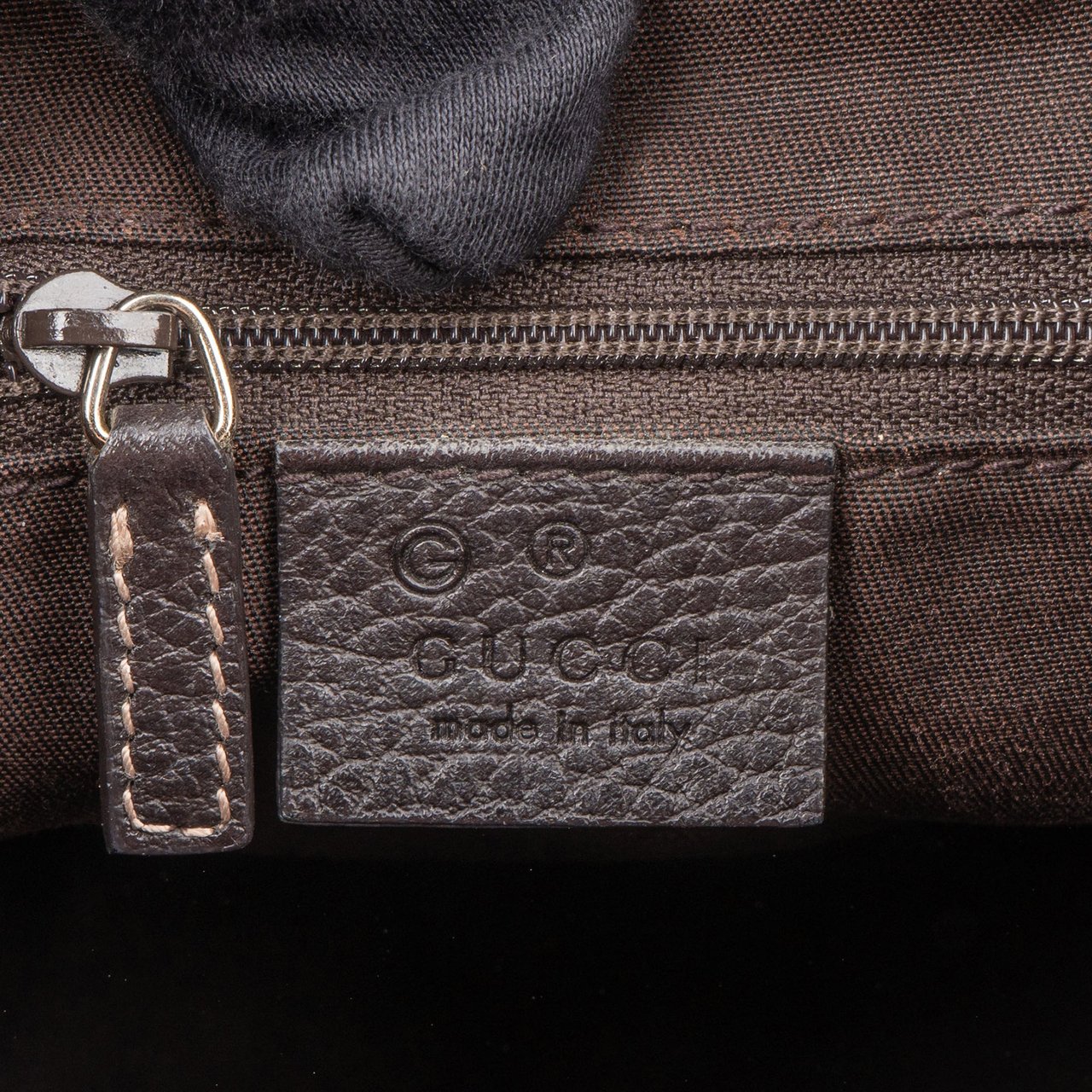 Gucci GG Canvas Monogram Abbey Handbag Bruin