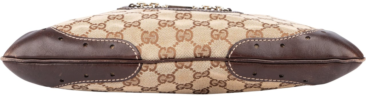 Gucci Gucci GG Monogram Horsebit Jackie Handbag Bruin