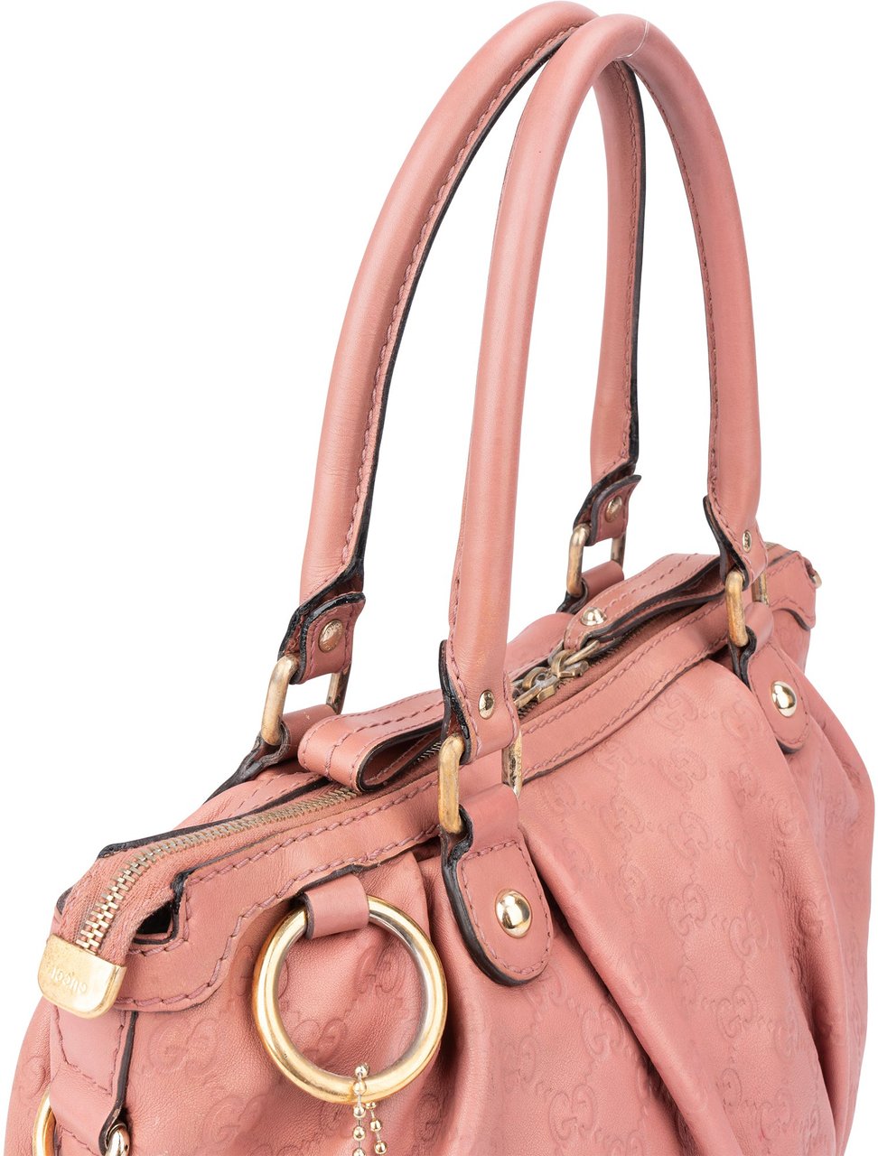 Gucci Gucci Leather GG Monogram Sukey Handbag Rood