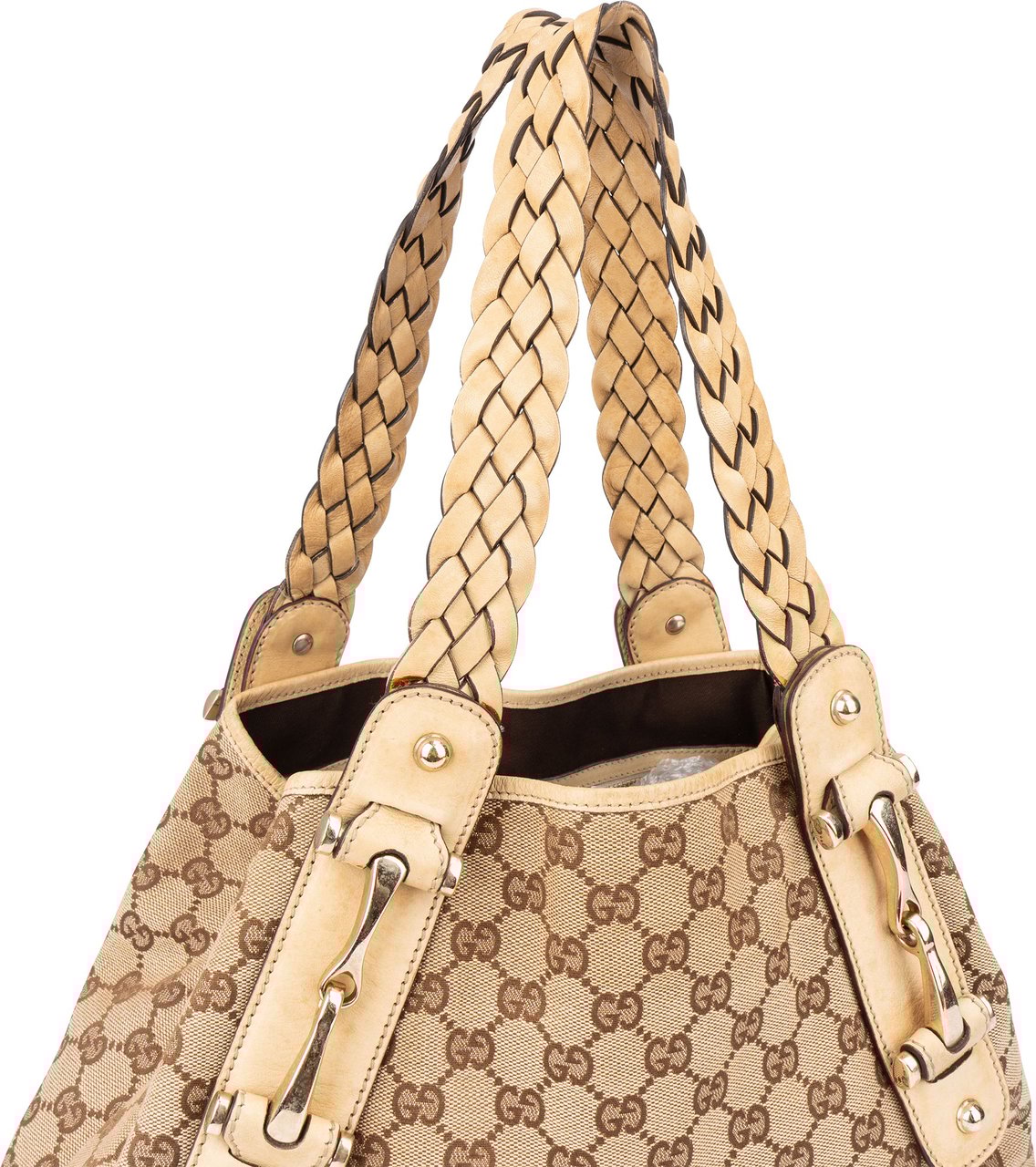 Gucci Gucci GG Monogram Pelham Handbag Bruin