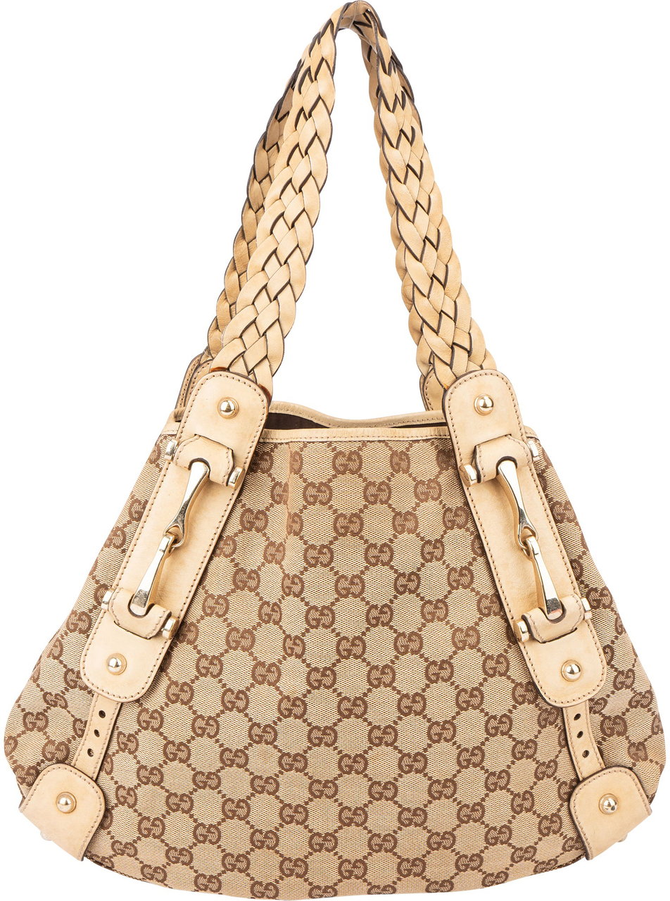 Gucci Gucci GG Monogram Pelham Handbag Bruin