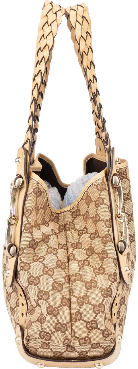 Gucci Gucci GG Monogram Pelham Handbag Bruin