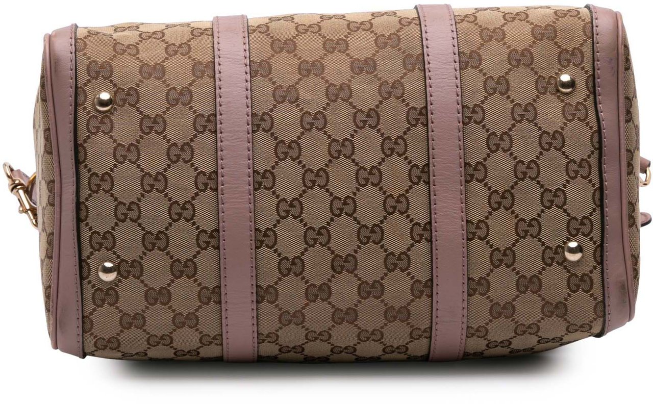 Gucci Medium GG Canvas Joy Boston Bag Bruin