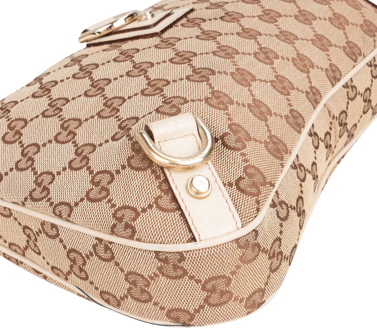 Gucci Gucci GG Monogram Abbey Handbag Bruin