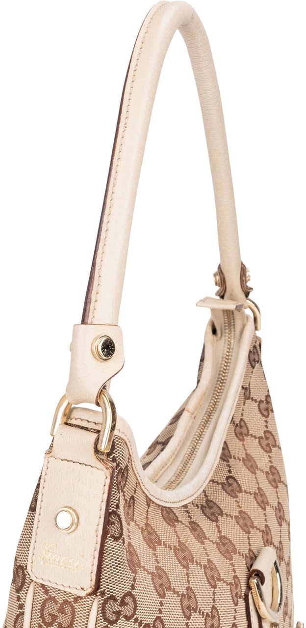 Gucci Gucci GG Monogram Abbey Handbag Bruin