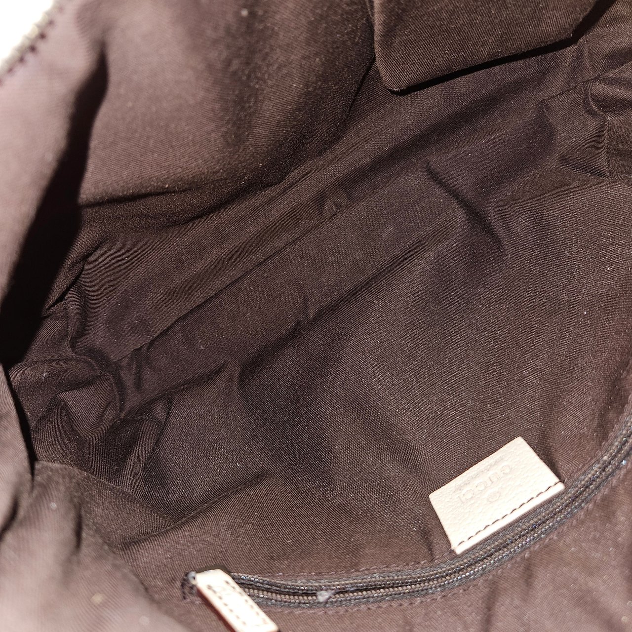 Gucci Gucci GG Monogram Abbey Handbag Bruin