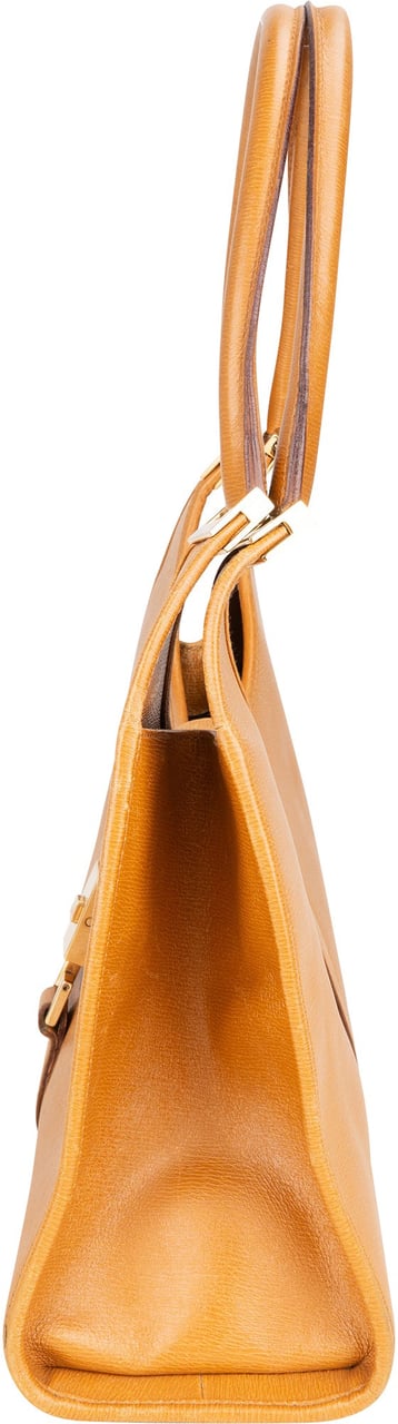 Gucci Gucci Classic Natural Leather Jackie Handbag Bruin