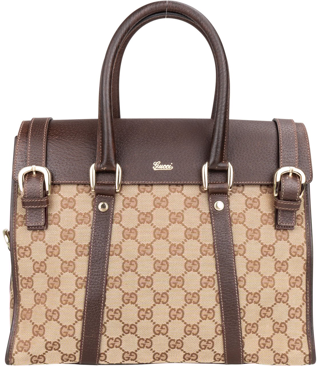 Gucci Gucci GG Monogram Business Handbag Bruin