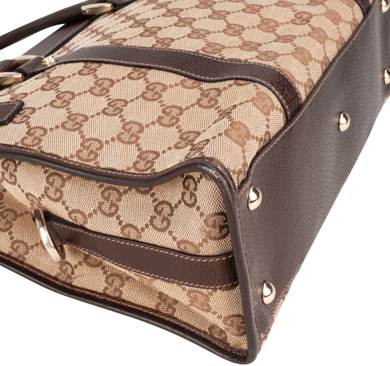 Gucci Gucci GG Monogram Business Handbag Bruin