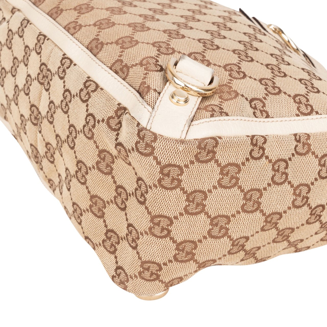 Gucci Gucci GG Monogram Abbey Handbag Bruin