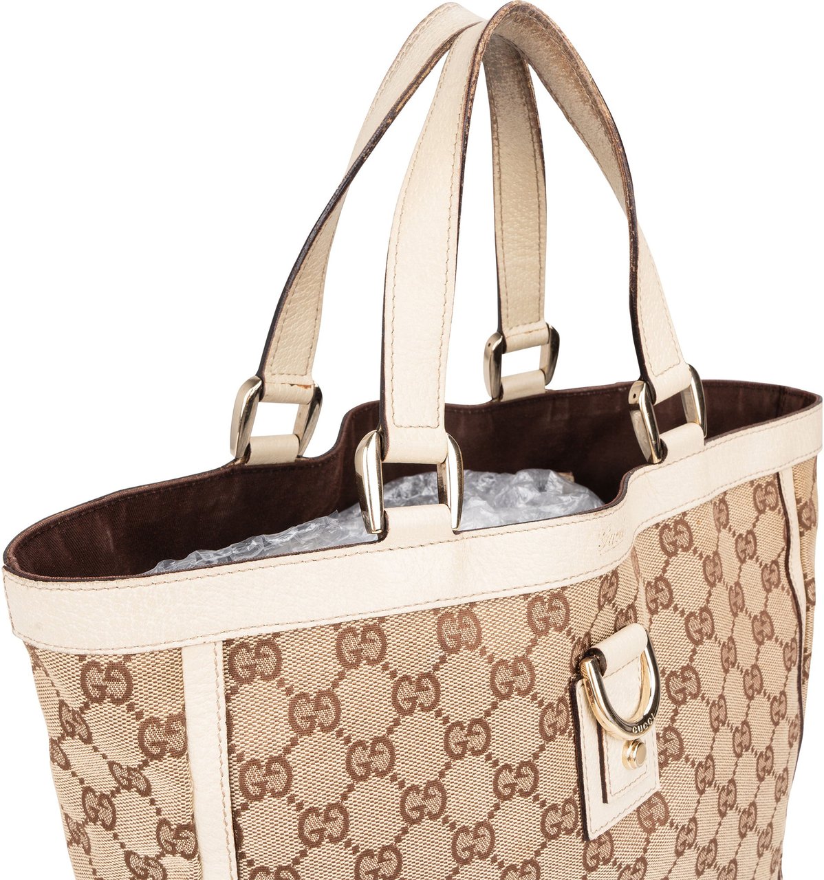 Gucci Gucci GG Monogram Abbey Handbag Bruin
