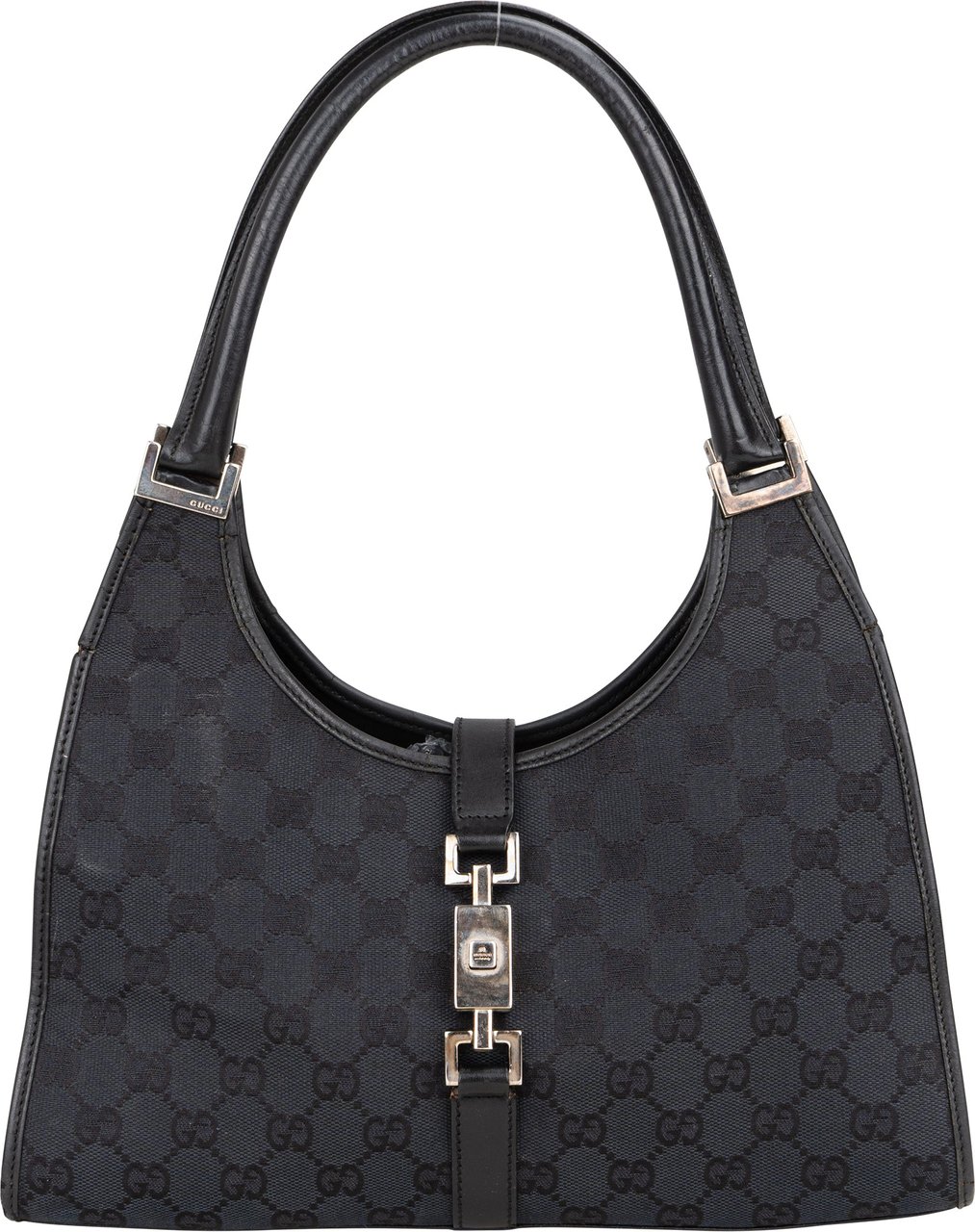 Gucci Gucci GG Monogram Jackie Handbag Zwart