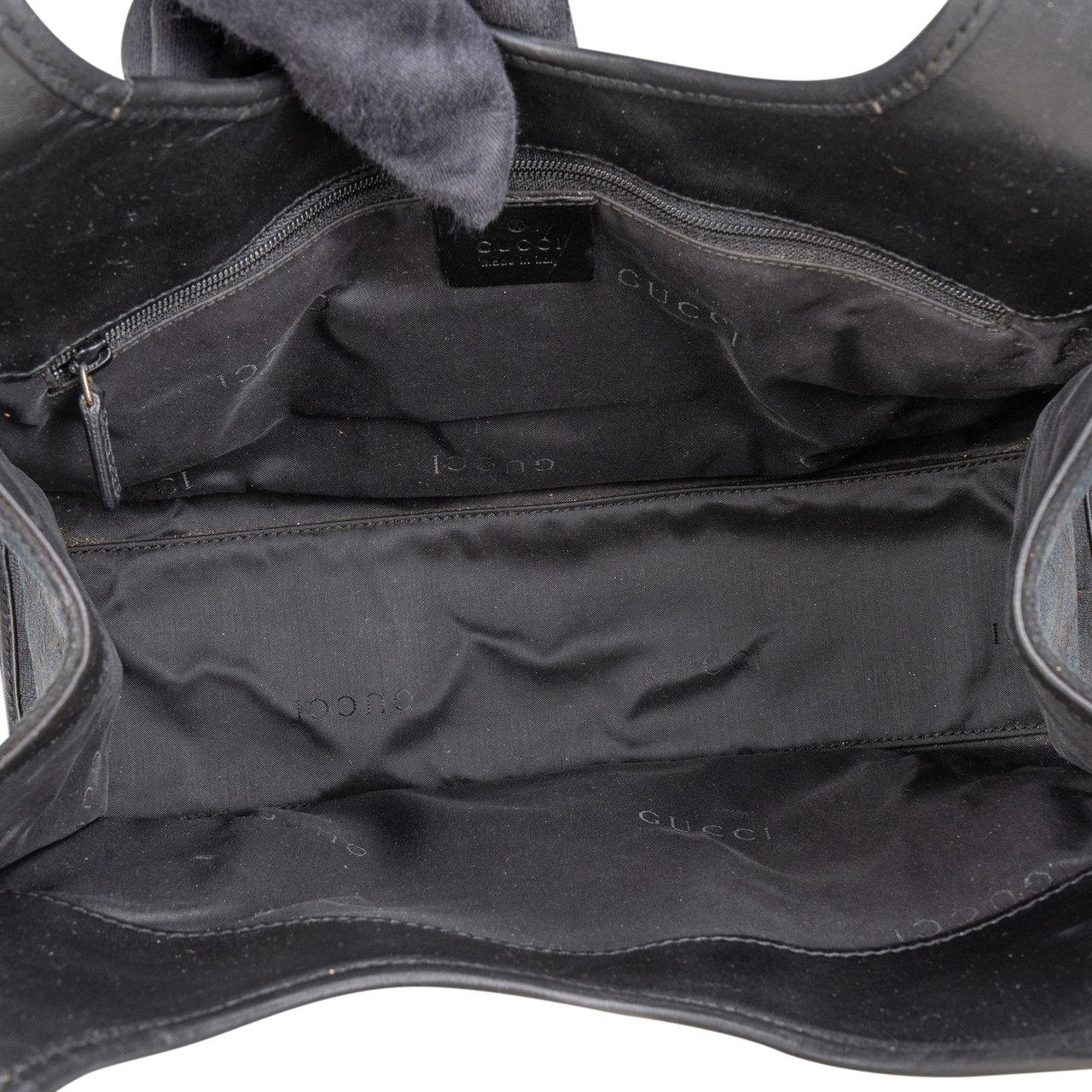 Gucci Gucci GG Monogram Jackie Handbag Zwart