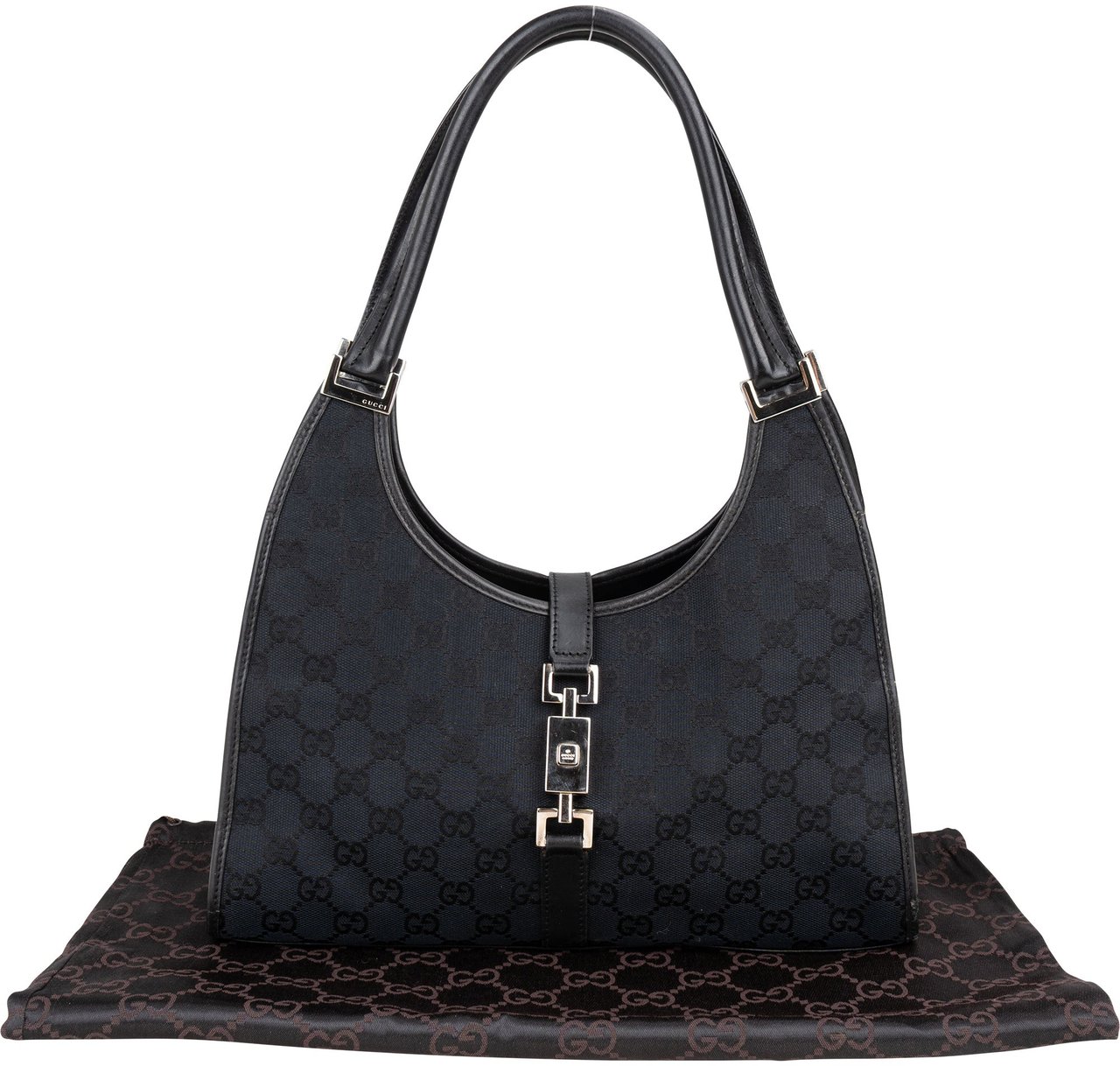 Gucci Gucci GG Monogram Jackie Handbag Zwart