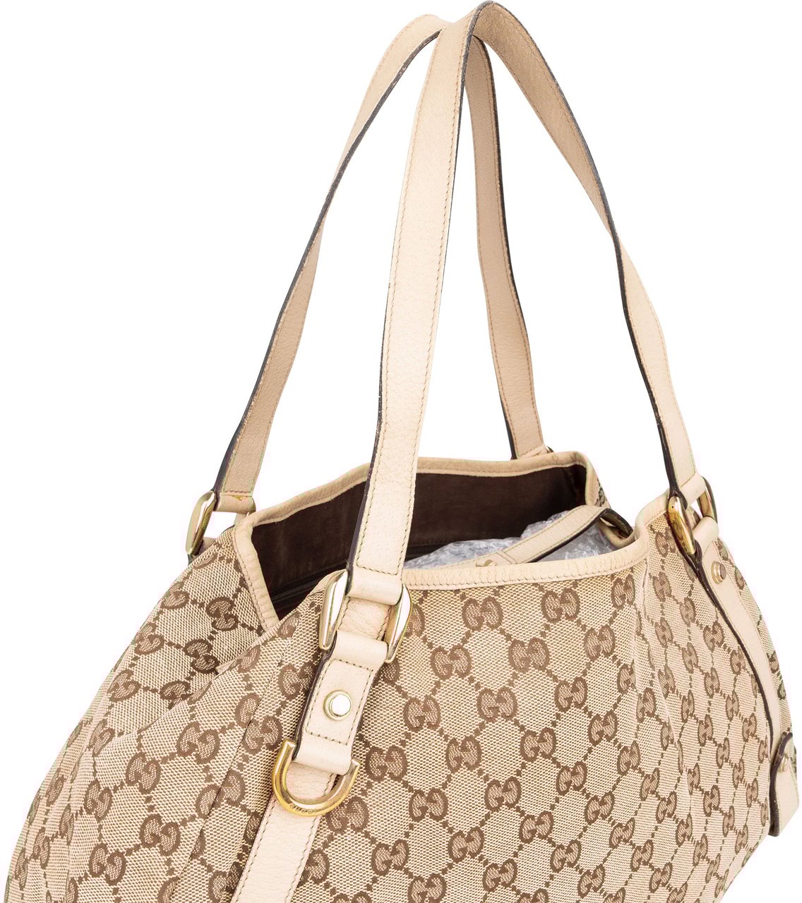 Gucci Gucci GG Monogram Abbey Handbag Bruin