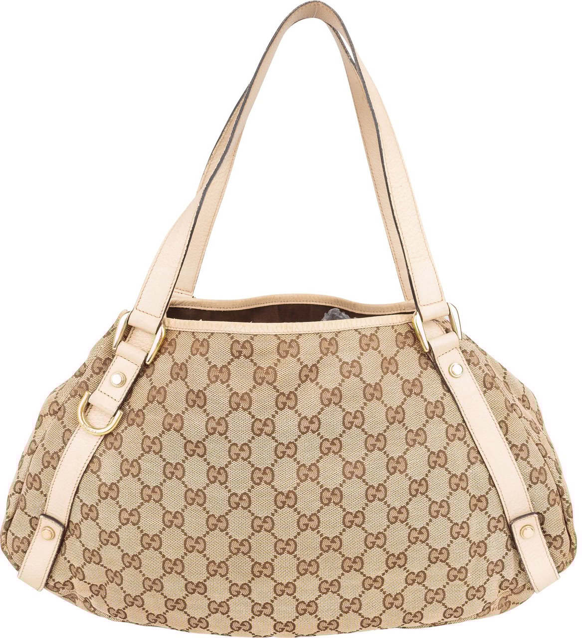 Gucci Gucci GG Monogram Abbey Handbag Bruin