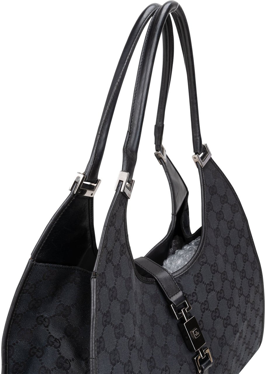 Gucci Gucci GG Monogram Jackie Handbag Zwart